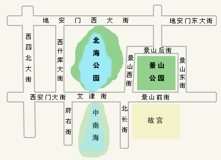 北海公园地图